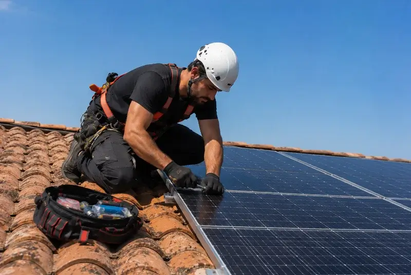 Maintenance et monitoring de panneaux solaires à Cublize